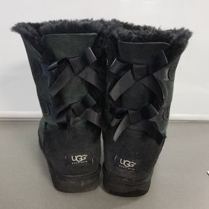 Black Ugg Bailey Bow Boots Size 11 Womens